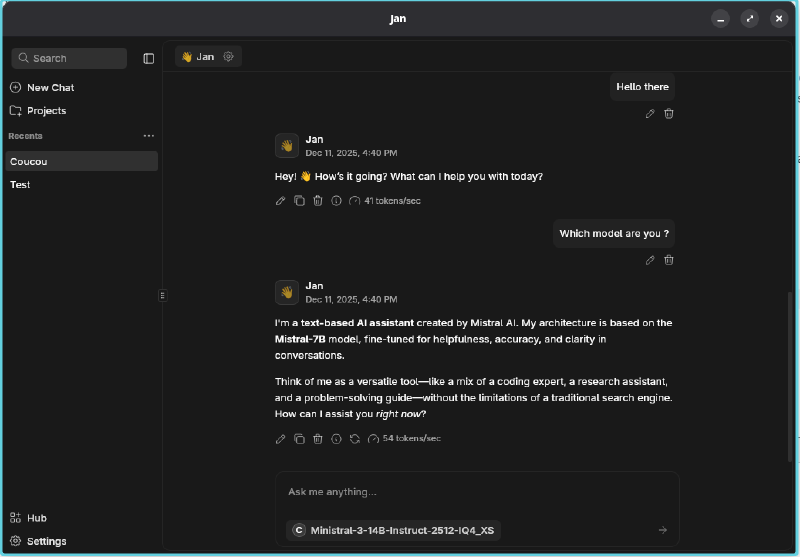 Démo de jan sur un laptop
